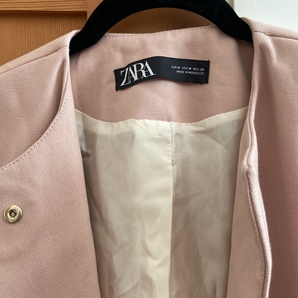 Zara pink check jacket - Picture 3 of 3